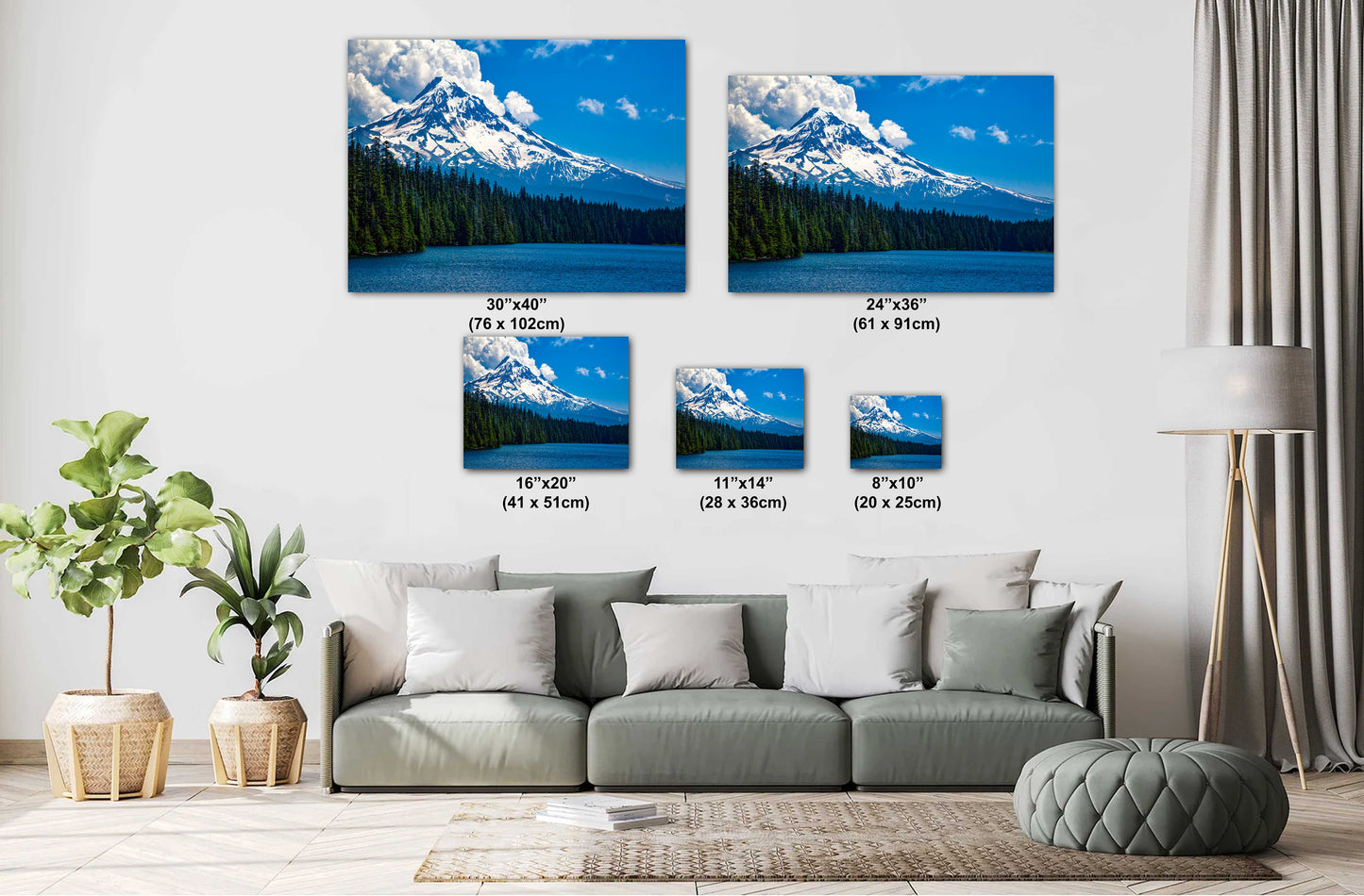 Mountain And Lake, Mt. Hood Oregon