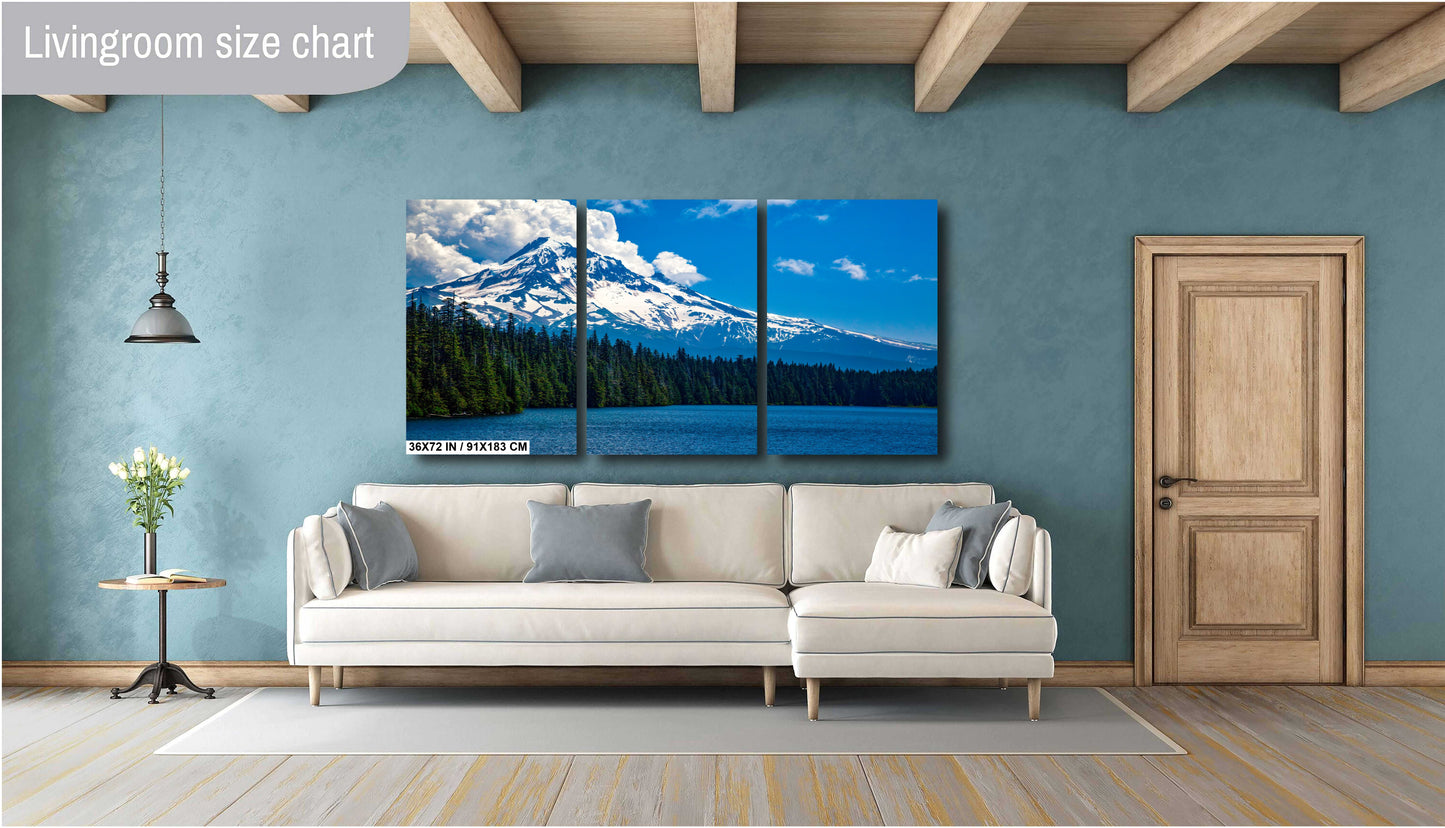 Mountain And Lake, Mt. Hood Oregon